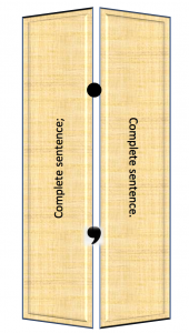 Picture of bifold doors showing hinges holding the two separate pieces together