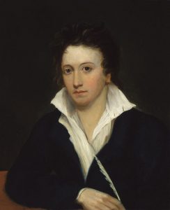 Portrait of Percy Bysshe Shelley by Alfred Clint