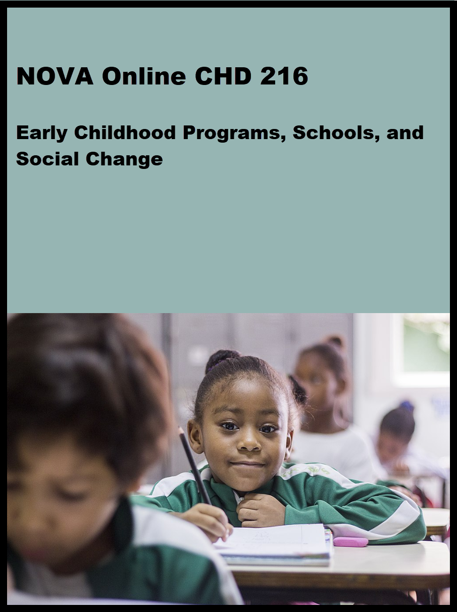 Cover image for CHD 216 Early Childhood Programs, Schools, and Social Change Course Materials