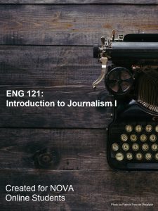 Introduction to Journalism I book cover