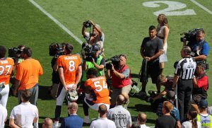 Brandon Marshall kneeling