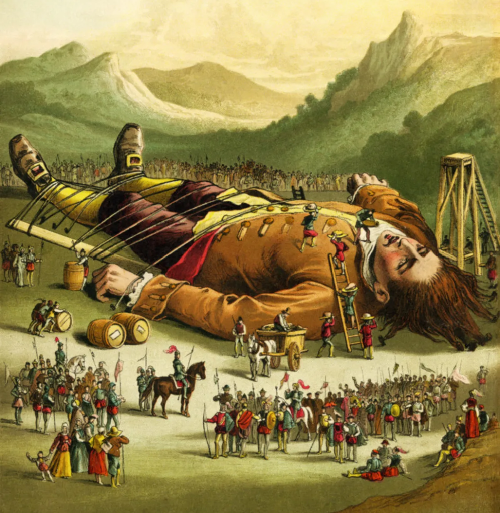 Gulliver Captured by the Lilliputians