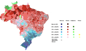 Map of Predominant Racial Groups by Municipality