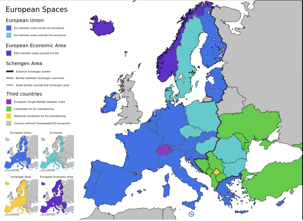 European Spaces Map