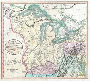 Map “exhibiting The Western Territory, Kentucky, Pennsylvania, Maryland, Virginia &c”