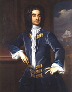 Portrait of a wealthy Virginia English planter, William Byrd II.